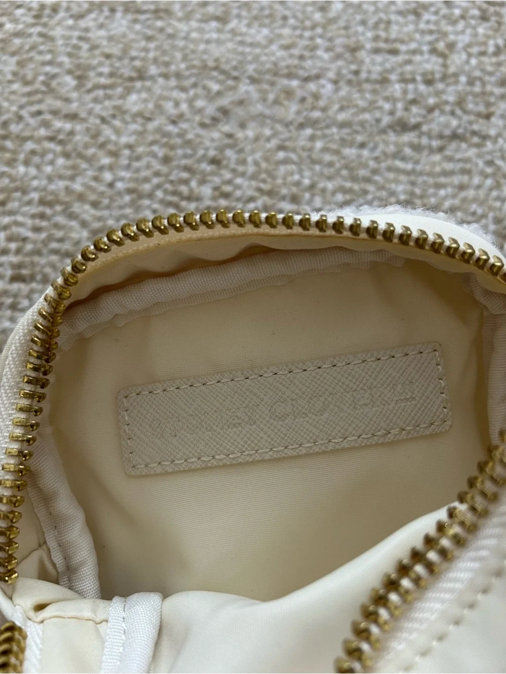 Stoney Clover Lane H Initial Sherpa Trim Mini Pouch